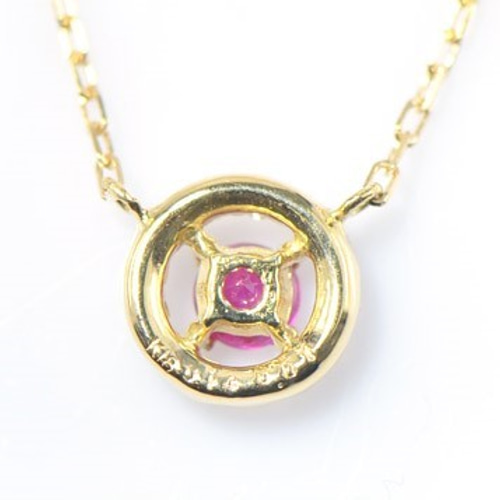 K18 ルビー ダイヤ ペンダント ネックレス CC036CI ネックレス