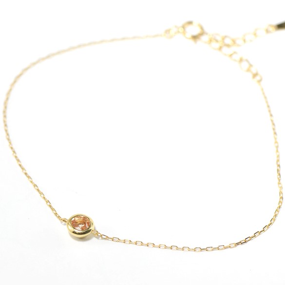 K18 インペリアルトパーズ シェリーカラー ブレスレット BQ025