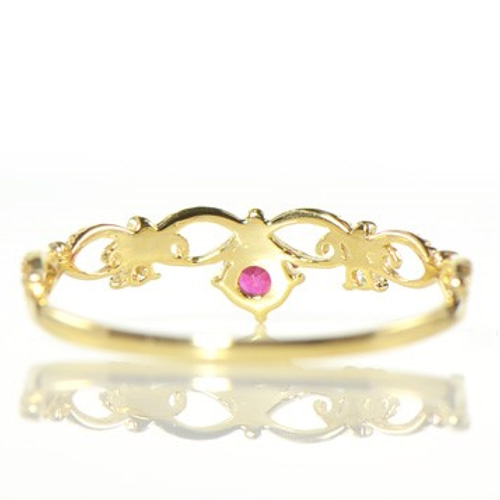 K18 ルビー ダイヤ リング BX0266 指輪・リング kyfactory 通販