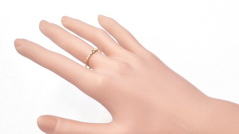 K18 パライバトルマリン ダイヤ リング YK-BL050