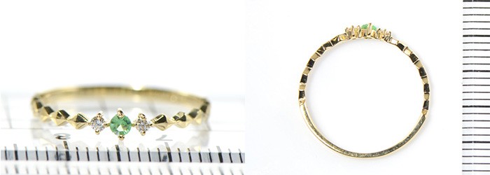 K18 パライバトルマリン ダイヤ リング YK-BL050