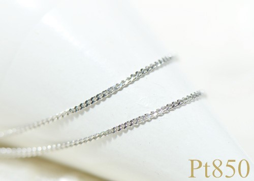 プラチナ850 喜平 チェーン ネックレス 約40cm Pt850 YK-BN045CI
