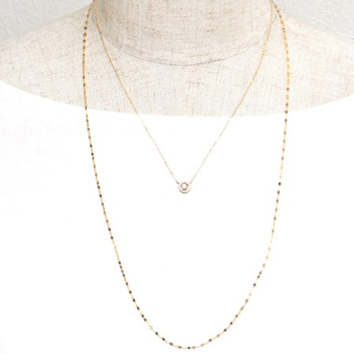 K18 スイートホーム産 ロードクロサイト×ダイヤモンド ペンダント K18