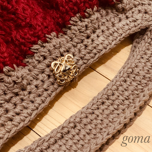 ポンポン付きピンクグラニーバッグ 0_f9286333b2c5a968a57a938ba837