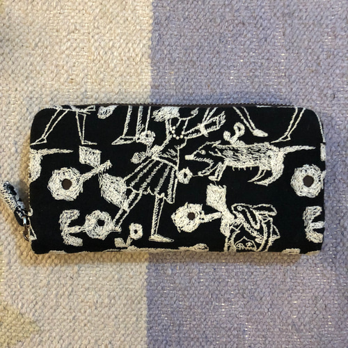 ミナペルホネン neighborhood◆ハンドメイド長財布 ミナペルホネン neighborhood長財布(ラスト一点)@あ2 長財布
