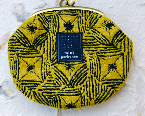 ミナペルホネン ハギレがま口ポーチ ポーチ luckychiner 通販 11136593