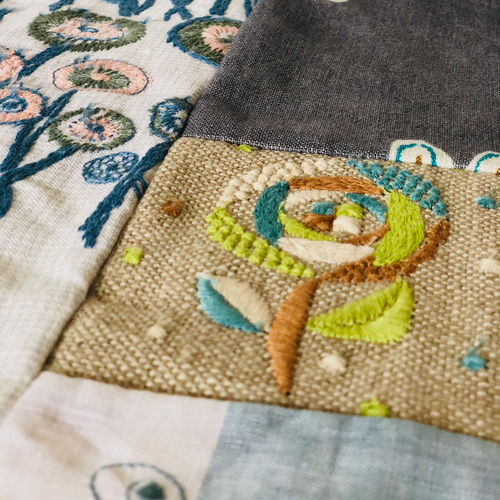 ミナペルホネン 刺繍生地ハギレセット6枚夏のセール！値下げ