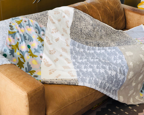 ミナペルホネン ハギレ大きいカバー／ブランケット その他インテリア