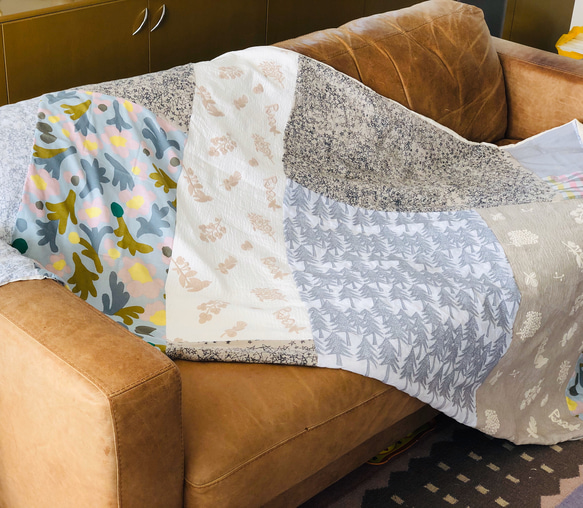 ミナペルホネン ハギレ大きいカバー／ブランケット その他インテリア