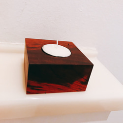 アロマキャンドル （木製無垢材） 2枚目の画像