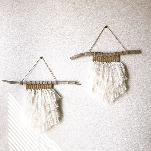 木製タペストリー セール価格】流木ウィービングタペストリー タペストリー