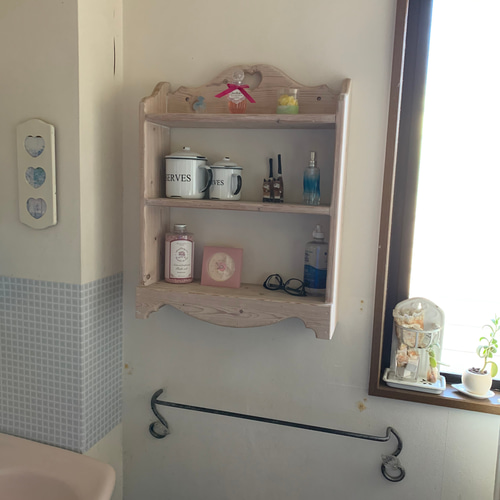 シェルフ64w/調味料立て/ミニカップボード/化粧品立て(受注製品