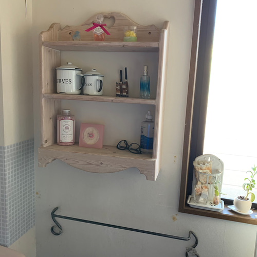 シャビーカントリー雑貨ガーデン雑貨可愛いシェルフ