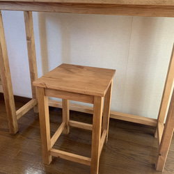 伝統技法ほぞ組】四方転び 木製フラワースタンド 幅35cm×高さ45cm