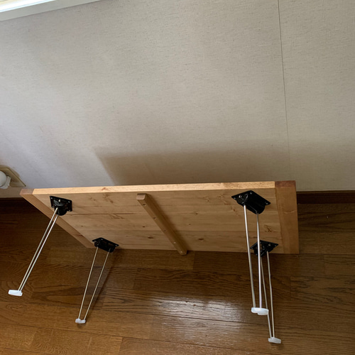 ミニテーブル（ハンドメイド） 折りたたみ テーブル 折り畳み コンパクト 長方形 ローテーブル