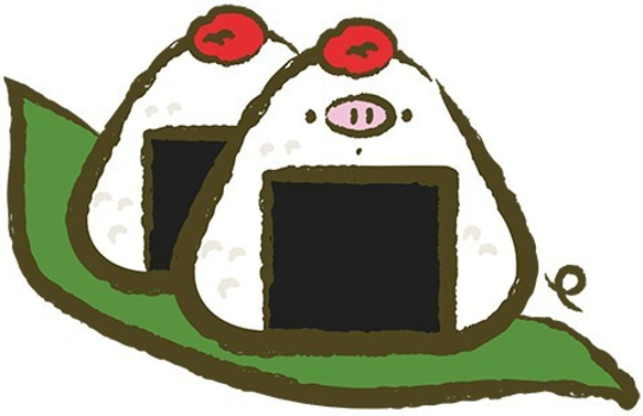 日本插畫家P:ggy-ブタおにぎり 小豬飯糰托特包胚芽米 第2張的照片