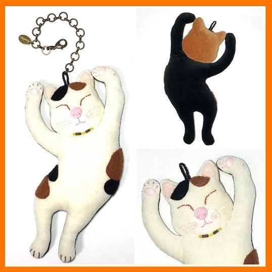 ぐでねこチャンチャーム　ひまわり×ミケ猫 ぐでねこチャンチャーム ひまわり×ミケ猫