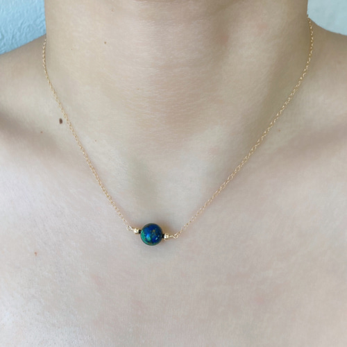 14KGF】激レア石！クリソコラ&ターコイズinラピスラズリの一粒