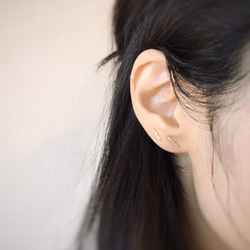 14KGF】槌目ホチキスピアス ピアス（スタッド・一粒） JORIN 通販