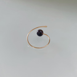 [14KGF] 優質堇青石線戒指 • 九月誕生石 第3張的照片