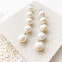 Fresh water pearl earrings 3枚目の画像