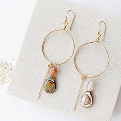 Kit -Avalon rutile quartz hoop earrings- 3枚目の画像