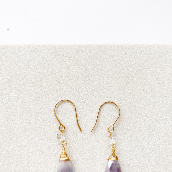 Mermaid drop earrings 3枚目の画像