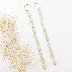 Peridot gradation earrings 4枚目の画像