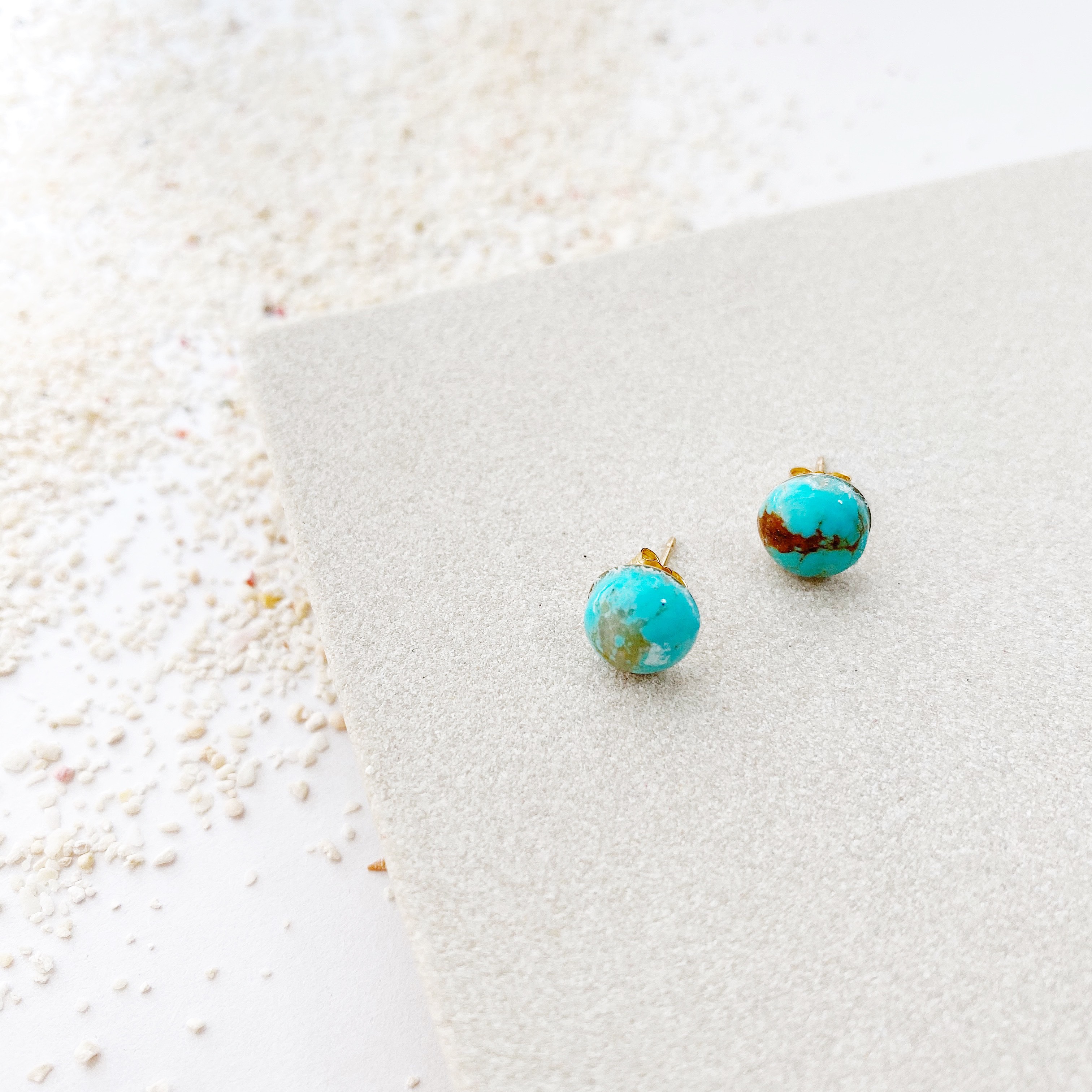 Kingman turquoise earrings