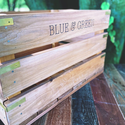 BLUE & GREEN WOOD ポテトボックス / 自然塗装 5枚目の画像