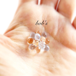 【bob's popular】glass beads pierce/earring bi-color 8枚目の画像