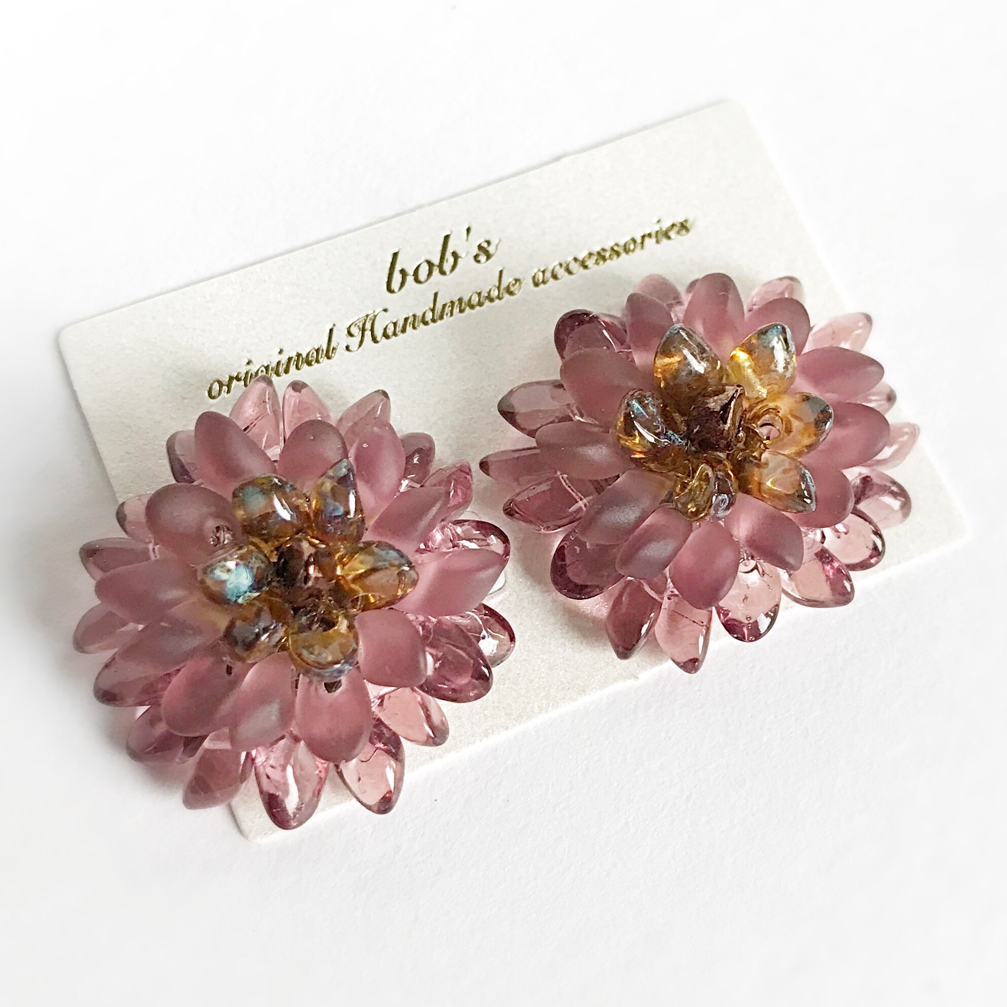 揺れる向日葵なpierce/earring*アメジスト