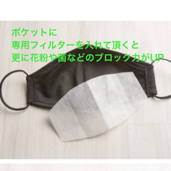 即日発送♢ 販売中の布マスク専用　交換用　不織布シート　１０枚セット 2枚目の画像
