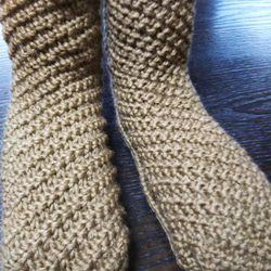 手編み靴下 2枚目の画像