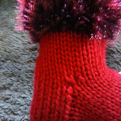 手編み靴下(ベビーアルパカ入り） 2枚目の画像