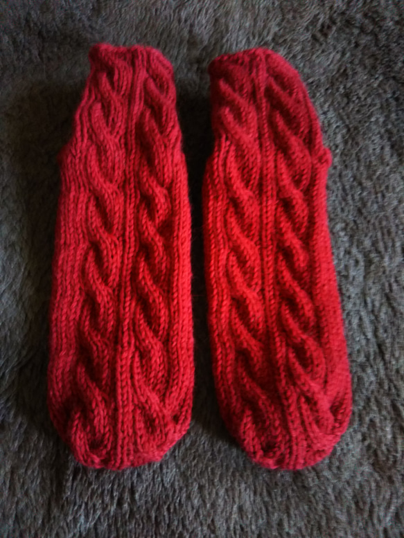 手編み靴下(ベビーアルパカ入り） 3枚目の画像