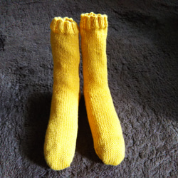手編み靴下(ベビーアルパカ入り） 3枚目の画像