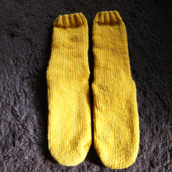 手編み靴下(ベビーアルパカ入り） 4枚目の画像