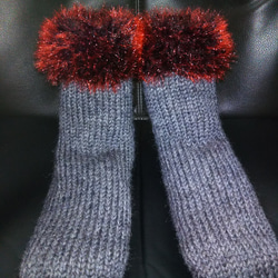 手編み靴下(ルームソックス） 1枚目の画像
