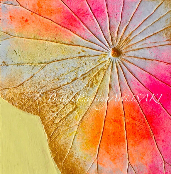 【一点もの】オシャレでユニークな蓮の葉ハッピーアート: The beauty of lotus leaf. 3枚目の画像