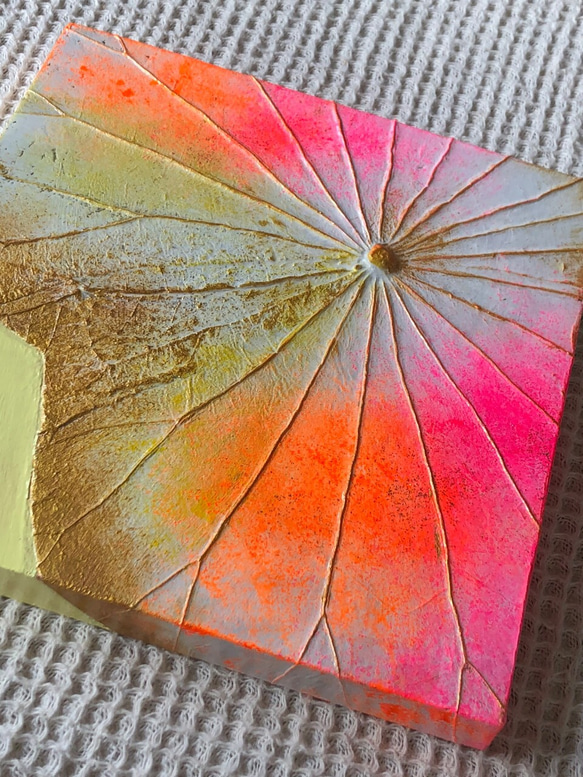 【一点もの】オシャレでユニークな蓮の葉ハッピーアート: The beauty of lotus leaf. 6枚目の画像