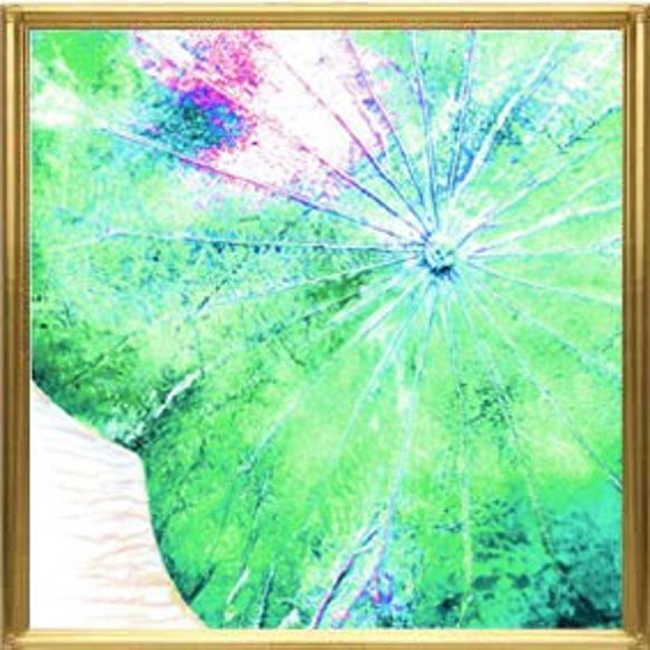 [SAKI考案] [鮮やかなデジタルイメージプリント(20cmx20cm)Green1] 4枚目の画像