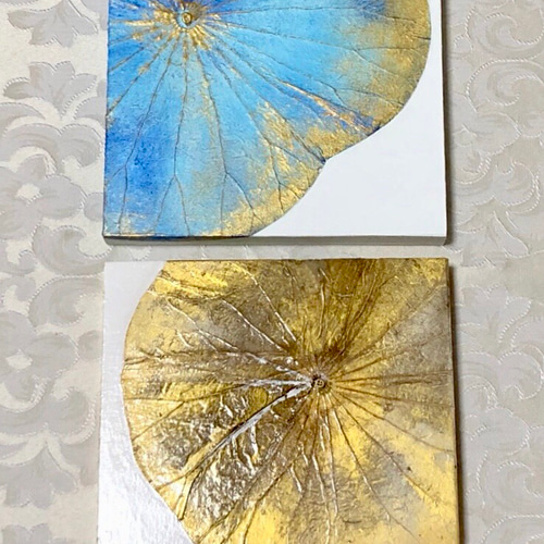 原画 油絵 煌きのレモンウォーター ミニイーゼル付き レモンの