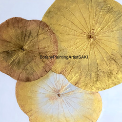 【一点もの】オシャレでユニークな蓮の葉ハッピーアート: The beauty of lotus leaf. 2枚目の画像