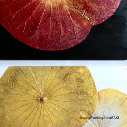 【一点もの】オシャレでユニークな蓮の葉ハッピーアート: The beauty of lotus leaf. 3枚目の画像