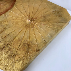 【一点もの】オシャレでユニークな蓮の葉ハッピーアート: The beauty of lotus leaf. 4枚目の画像