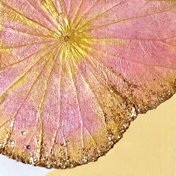 【一点もの】オシャレでユニークな蓮の葉ハッピーアート: The Beauty of Lotus Leaf 4枚目の画像
