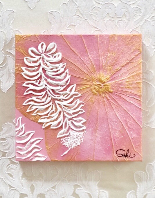 【一点もの】オシャレでユニークな蓮の葉ハッピーアート: The Beauty of Lotus Leaf