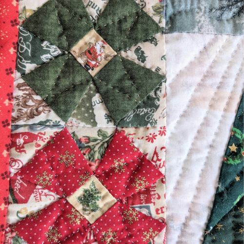 クリスマスのミニチュアキルト☆パッチワークキルトのタペストリー