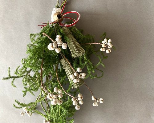 お正月飾り 2022 新作 (ナンキンハゼ&ハイカヅラ) しめ縄・しめ飾り